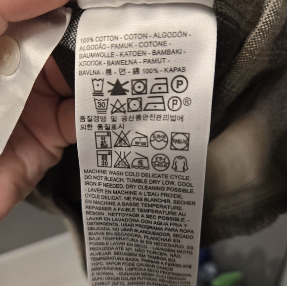 Levi's Barstow Western Flannel Shirt Size S Green Brown EUC - Picture 8 of 8